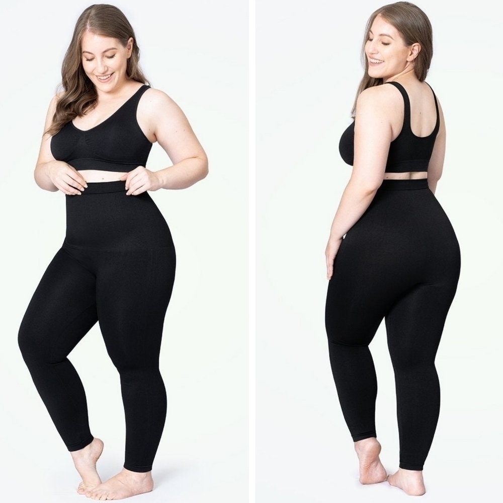 Shapermint Empetua Black High Waisted Shaping Leggings XXXXL